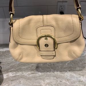 Cream coach bag